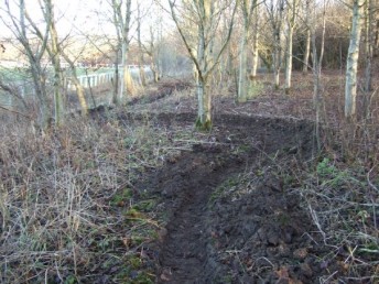 South side of the pitch at Croft Trail in Swindon in December 2008.