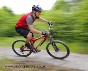 Leigh Gregory berm 1 Rider on a berm