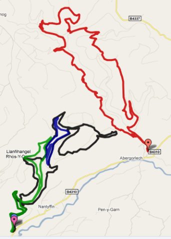 Brechfa MTB Trail Routes