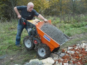 Gary with muck truck.