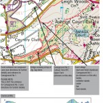 Map of Bristol Bikefest route at Ashton Court.