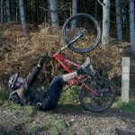 Another upside down rider at Cannock Chase.