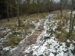 Area filled with slabs and rubble.