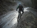 Riding in ice at Brechfa.