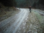 Riding on ice at Brechfa.