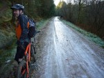 Icy track at Brechfa.