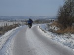 Icy road.