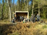 Shelter on Gorlech route.