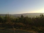 View of hills on Gorlech route.