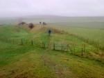 Wansdyke in the rain.