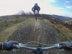 Go pro chest cam photos of Cwm Carn trail.