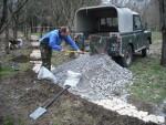 Pile of gravel at Croft Trails, Swindon.