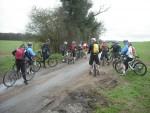 Group of riders on ridgeway near Wallingford.