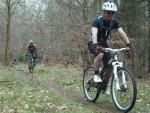 Mountain bike riders near Park Corner in the Chilterns.