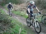 Mountain bike riders near Park Corner in the Chilterns.