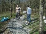 Two volunteers at Croft Trails, Swindon.