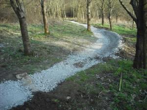 Newly surfaced trail in Swindon.
