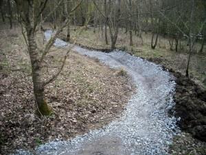 Big berm at Croft Trails.