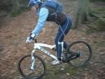 Rider going down roots near Rockley in Wiltshire.