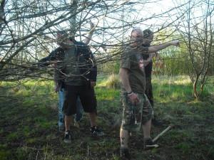 Trail build volunteers.