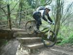 Rider from MBSwindon on some steps.