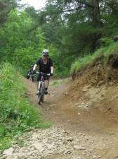 Woman rider at Cwm Carn.