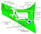 Progress map for Croft Trail Swindon. May 2011.