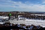 Long Mynd with snow.