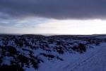 Long Mynd with snow.