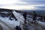 Long Mynd with snow.