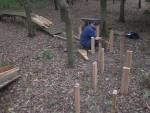 New wood section taking shape at Croft Trail in Swindon.