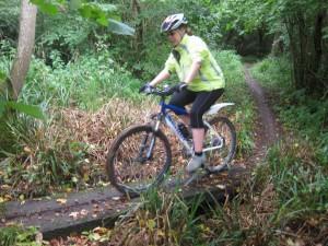 Mountain biker at Spirthill.