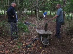 Digging at Croft Trail in Swindon.