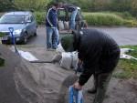 Moving limestone dust at the Croft Trail