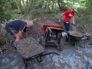 Loading Muc Truck at Croft Trail in Wiltshire.