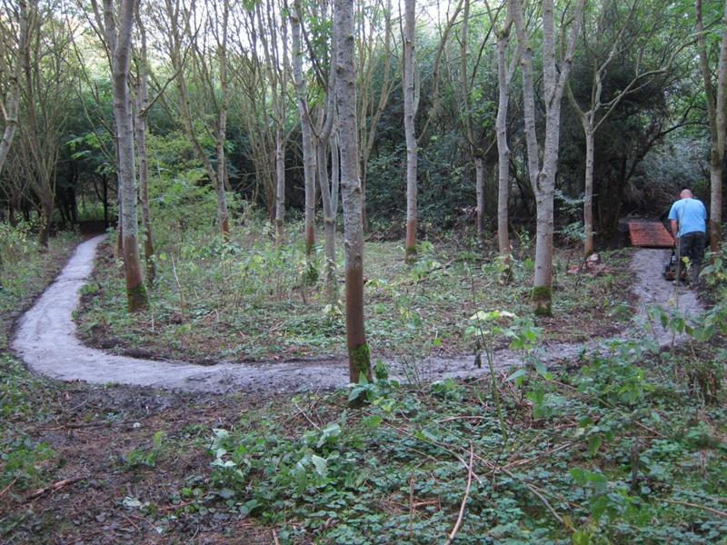 New trail at Croft Woods in Swindon.