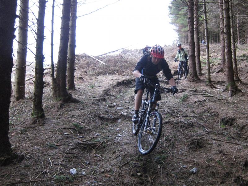 Downhill in mid Wales.