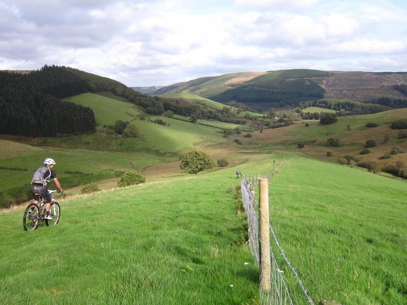 Hills in mid Wales.