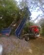 20 tonnes of type 1 limestone chippings delivered to mountain bike trail.