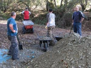 Gravel shifting team.