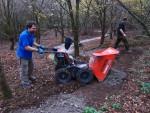 Jerome dumps his load at MBSwindon trail build day.