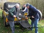 Shifting limestone chippings at the Croft Trail in Swindon.