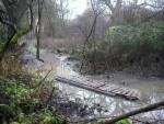 Flood at Croft Trail in Swindon.