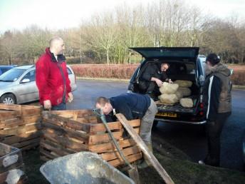 Moving rocks at Croft Trail in Swindon.