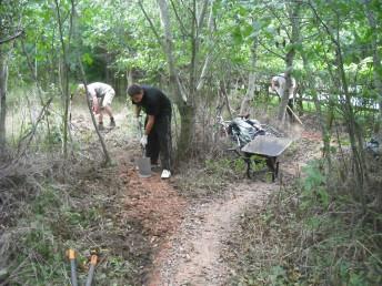 New trail line at Croft Trail in Swindon.