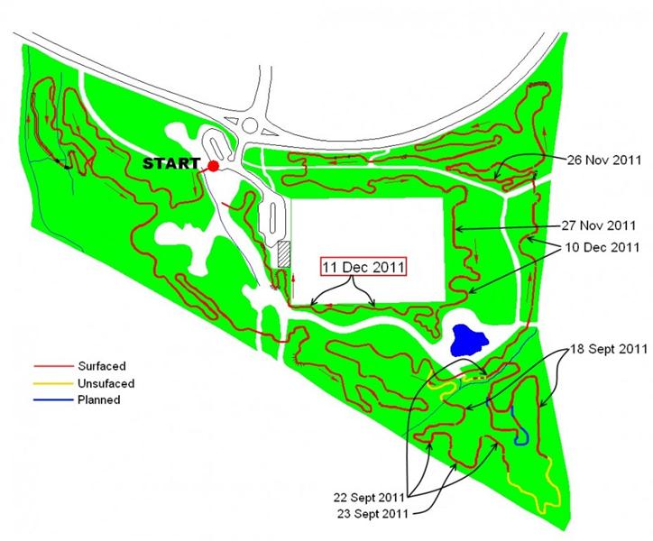 Croft Trail build process 11th Dec 2011.