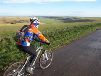 Swindon Road Club rider at the SPAM Winter Challenge