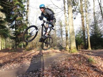 Jump at the Vederer's trail in the Forest of Dean.