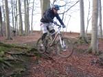 Jump off roots near Rockley in Wiltshire.