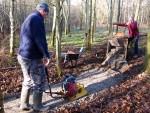 Trail building in Swindon.